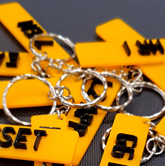 Custom Number Plate Keyring