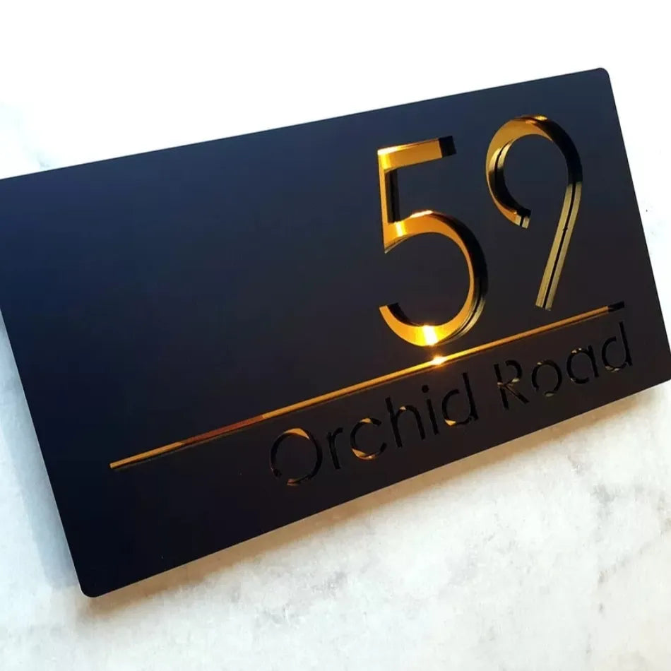 Door Number Plaque